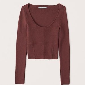Abercrombie Ribbed Long Sleeve Top